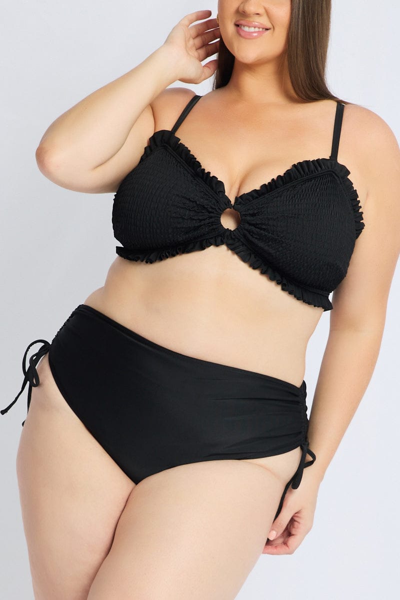Black Frilly Bikini Set for YouandAll Fashion