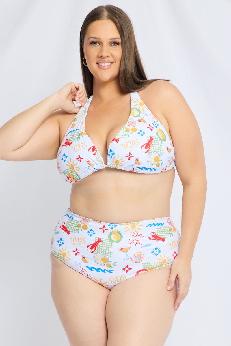 Multi Abstract Triangle Bikini Set for YouandAll Fashion
