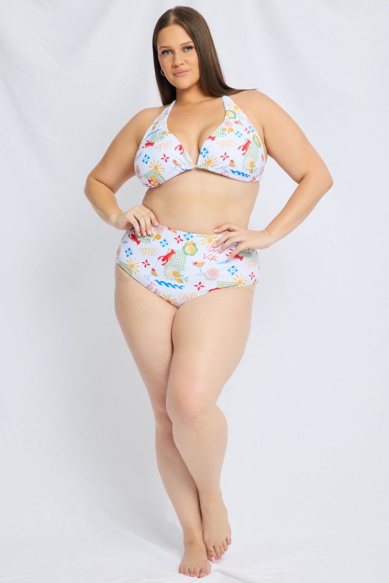 Multi Abstract Triangle Bikini Set for YouandAll Fashion