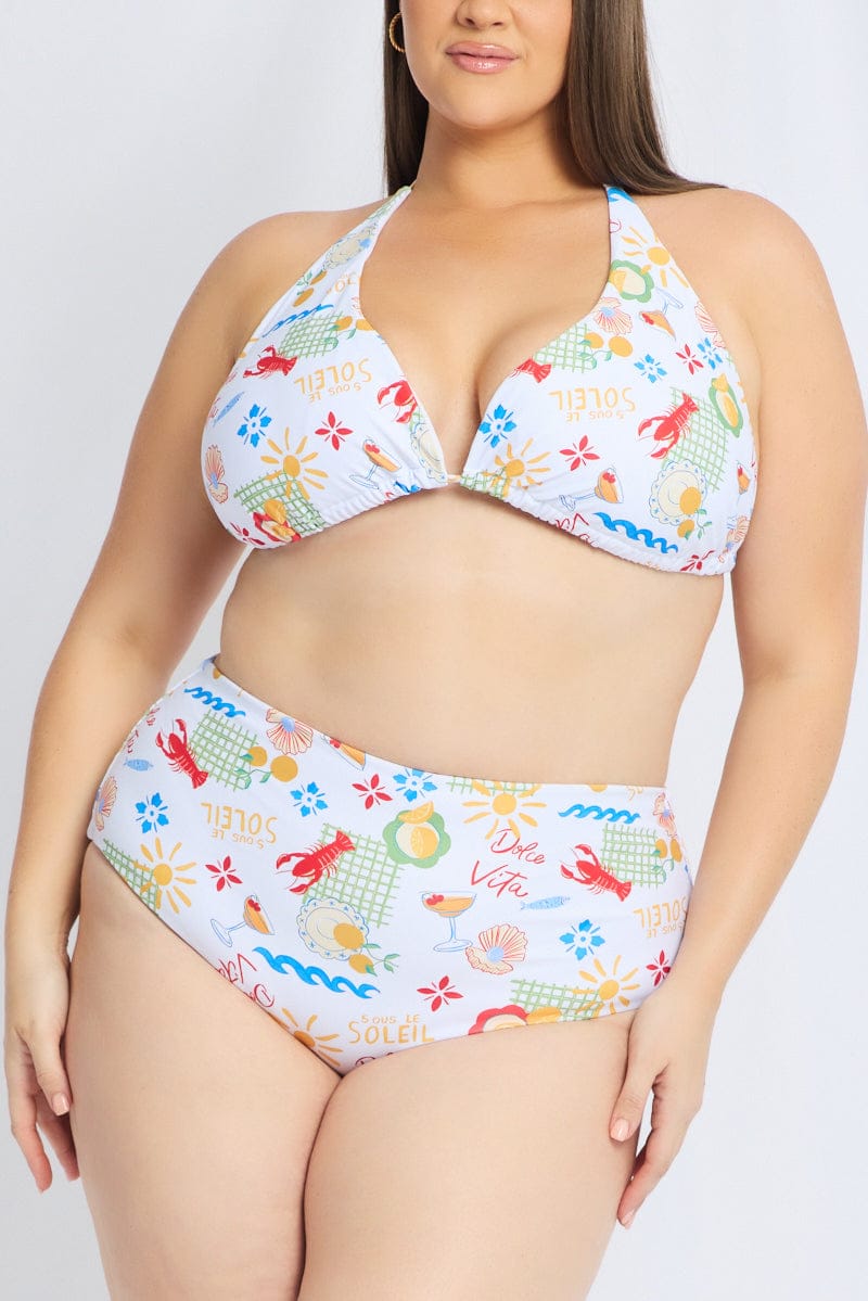 Multi Abstract Triangle Bikini Set for YouandAll Fashion