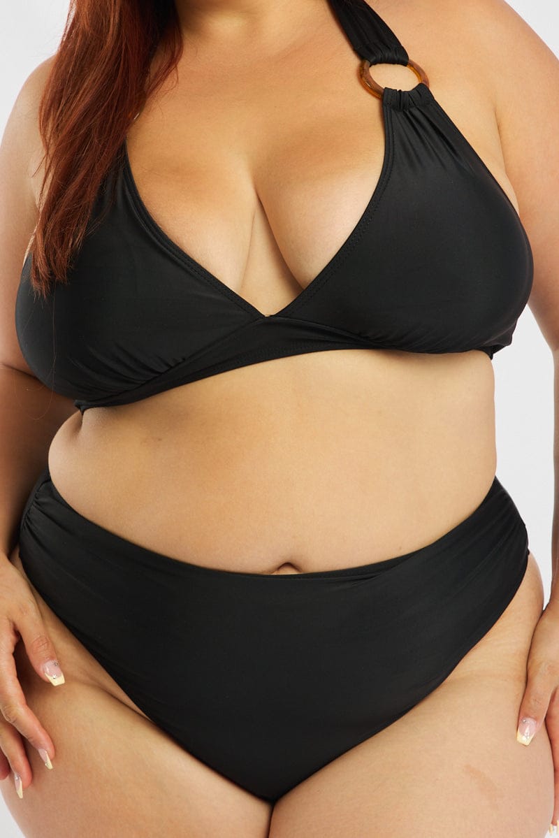 Black Ring Detail Bikini Set for YouandAll Fashion