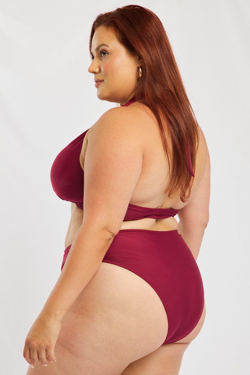 Red Ring Detail Bikini Set for YouandAll Fashion