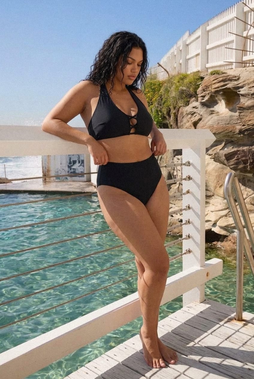 Black Cut Out Bikini Set for YouandAll Fashion