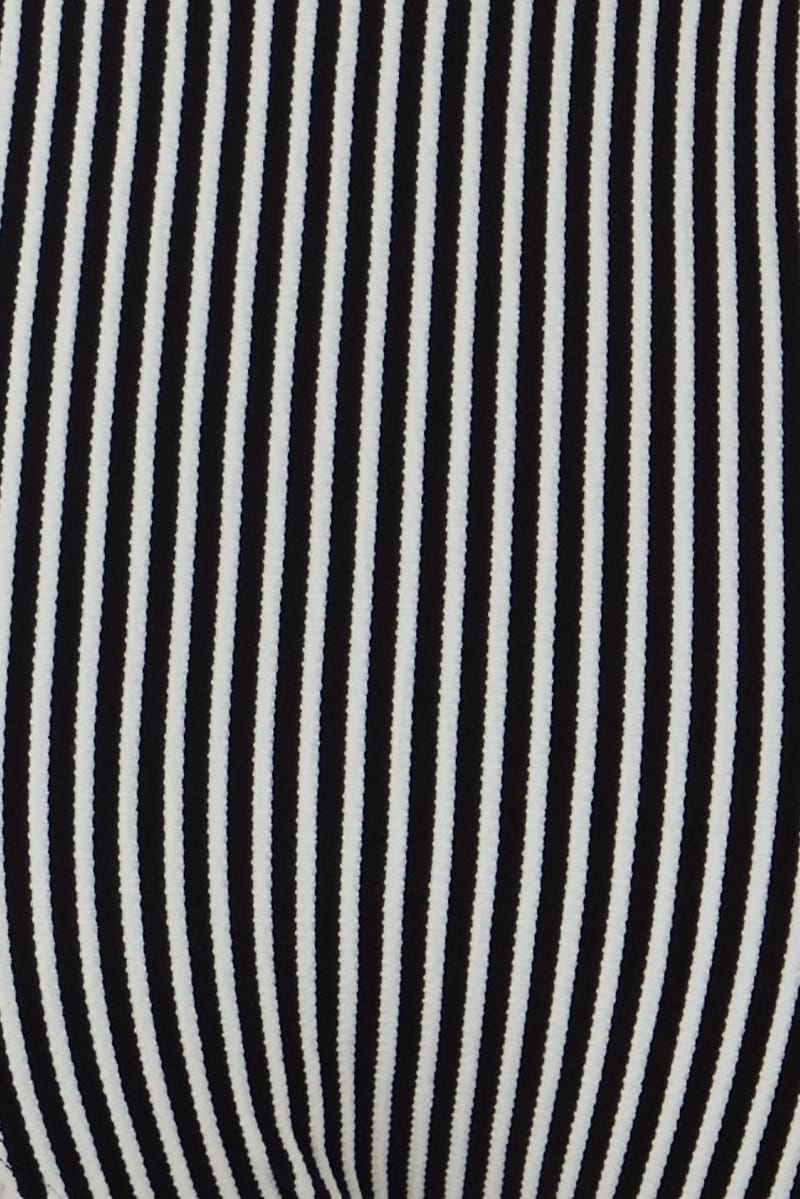 Black Stripe Pearl Detail Bikini Set for YouandAll Fashion