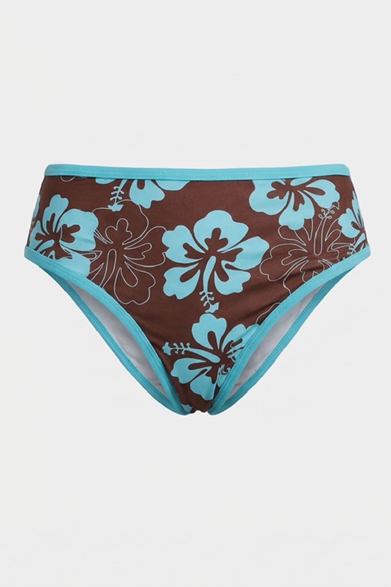 Brown V-neck Bikini Set for YouandAll Fashion