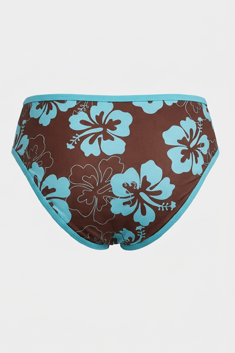 Brown V-neck Bikini Set for YouandAll Fashion