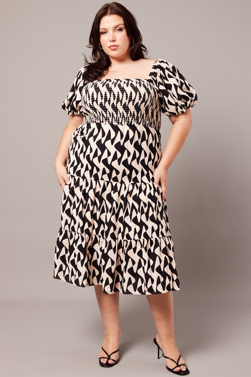 midi dress short sleeves 2019 Ribbed Short Sleeve Midi Dress Black