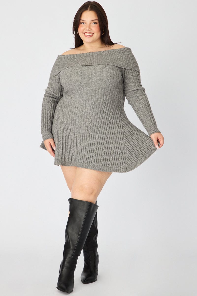 slit dress knit Adelle