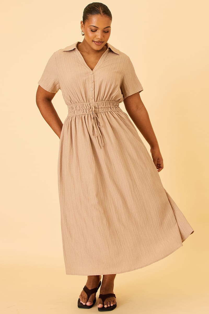 Plus Size Beige Dresses | Formal, Maxi, Cocktail