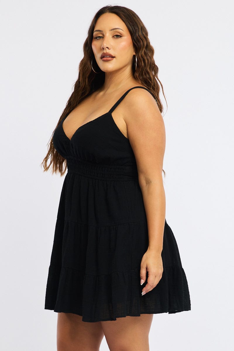 Black Skater Dress Sleeveless for YouandAll Fashion