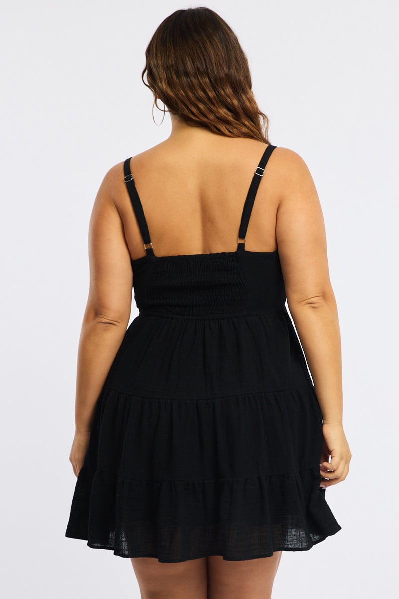 Black Skater Dress Sleeveless