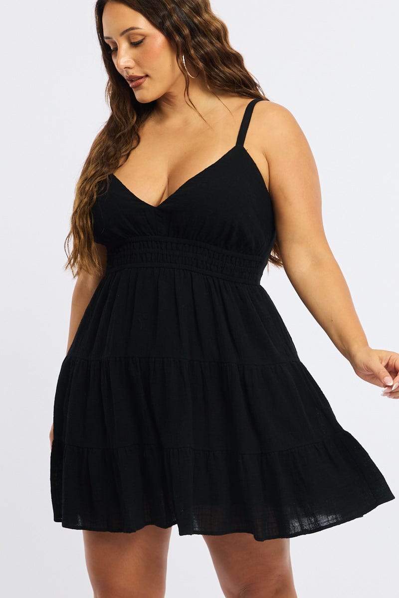 Black Skater Dress Sleeveless for YouandAll Fashion