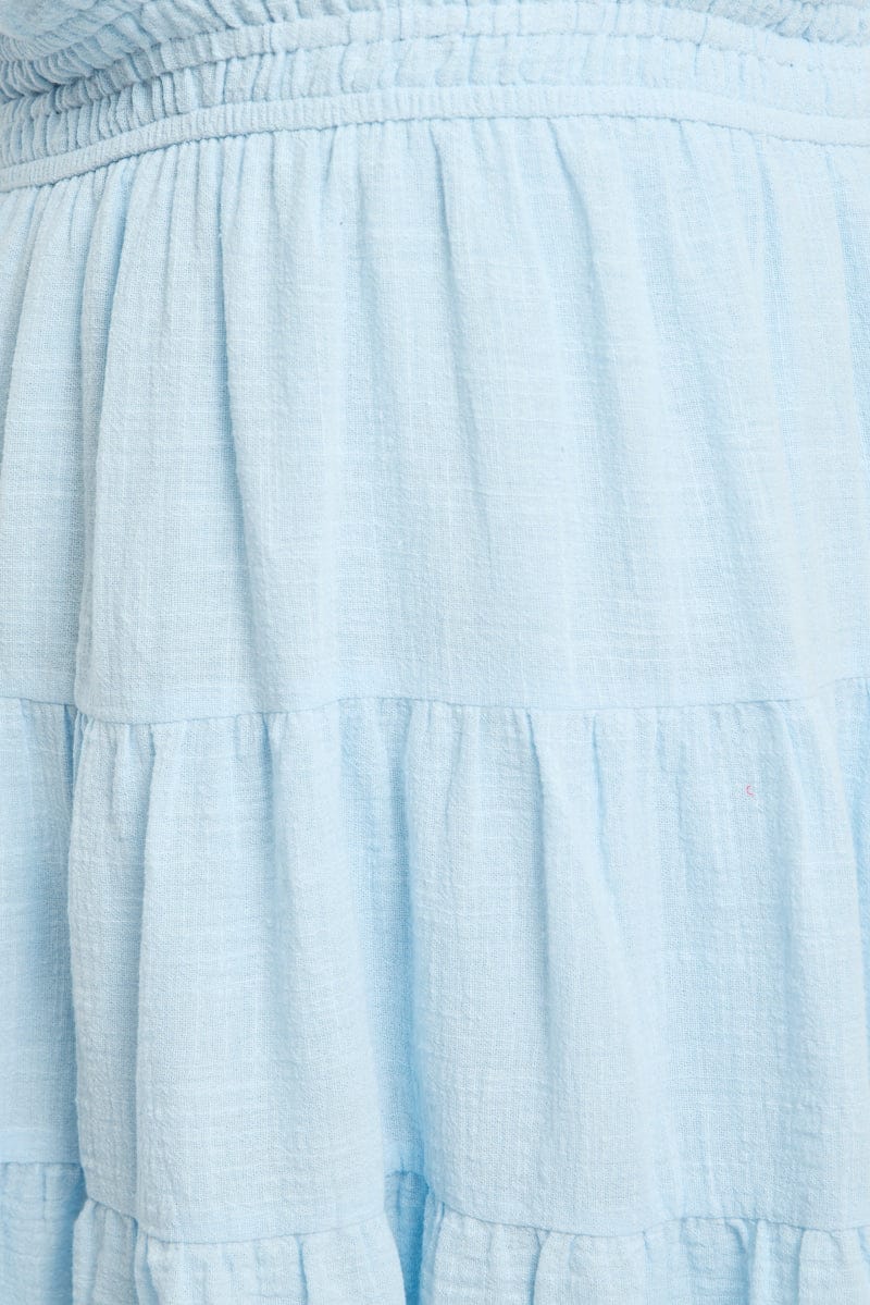 Blue Skater Dress Sleeveless for YouandAll Fashion