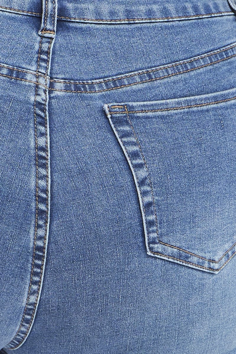 Denim Cargo Skinny Jeans High Rise for YouandAll Fashion