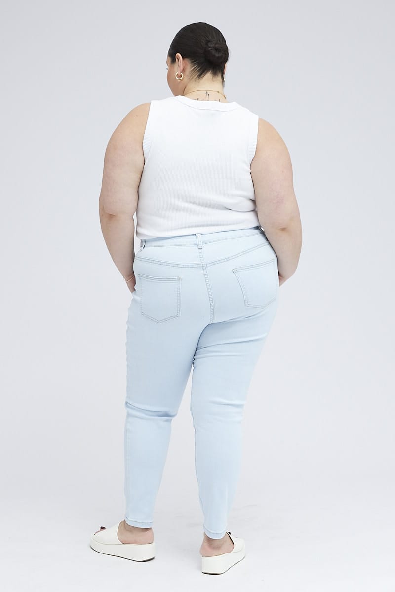 Denim Skinny Jeans High Rise for YouandAll Fashion