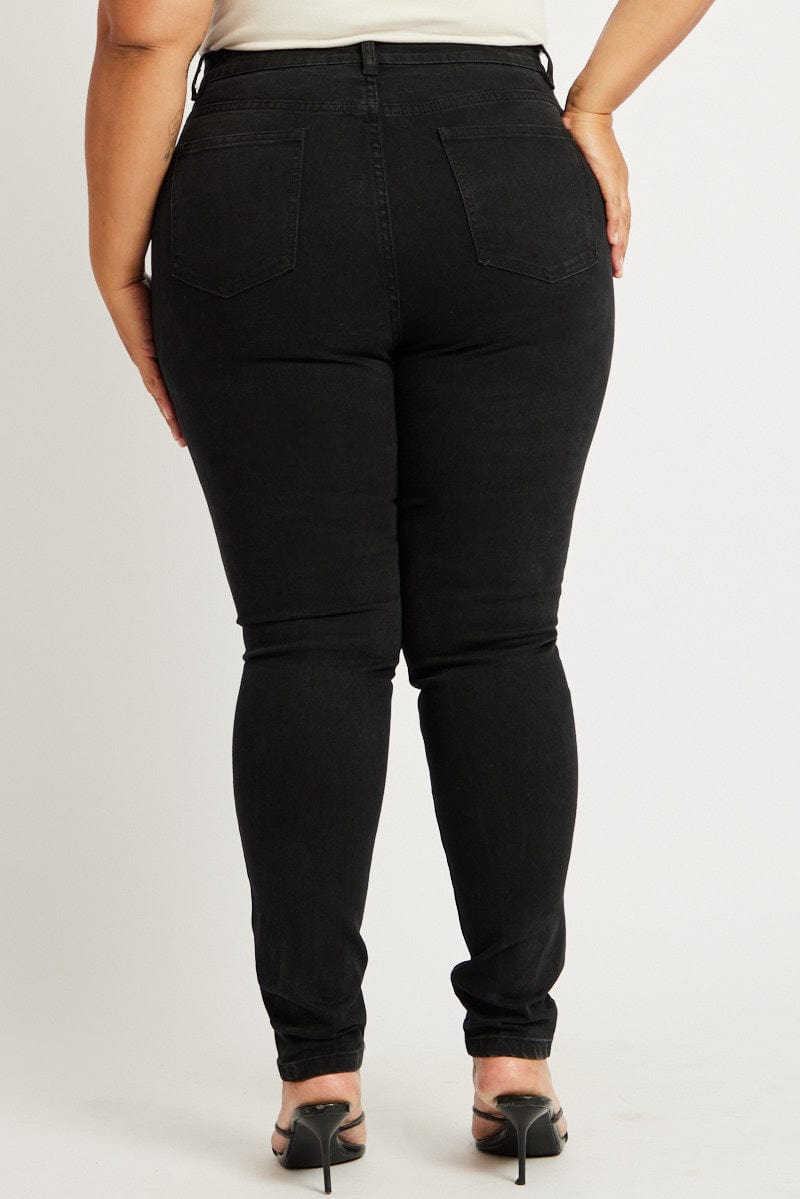 Black Skinny Jeans High Rise for YouandAll Fashion