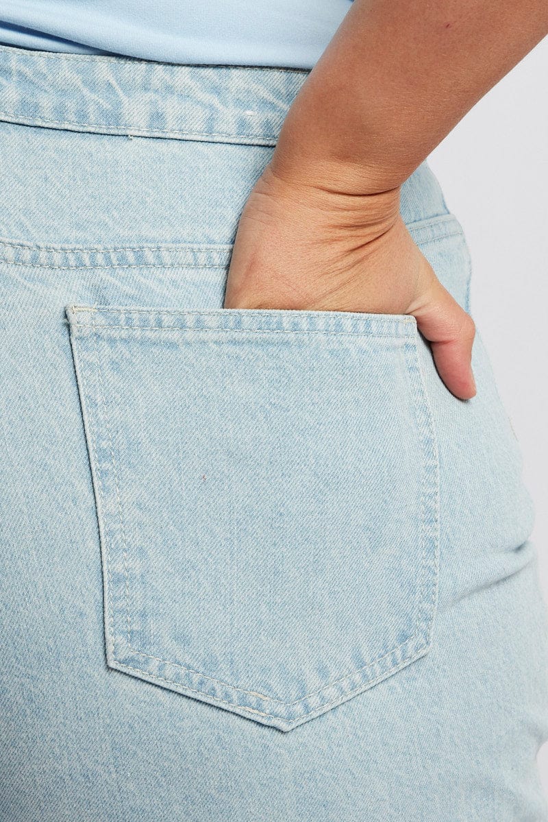 Denim Wide Leg Jeans High Rise for YouandAll Fashion