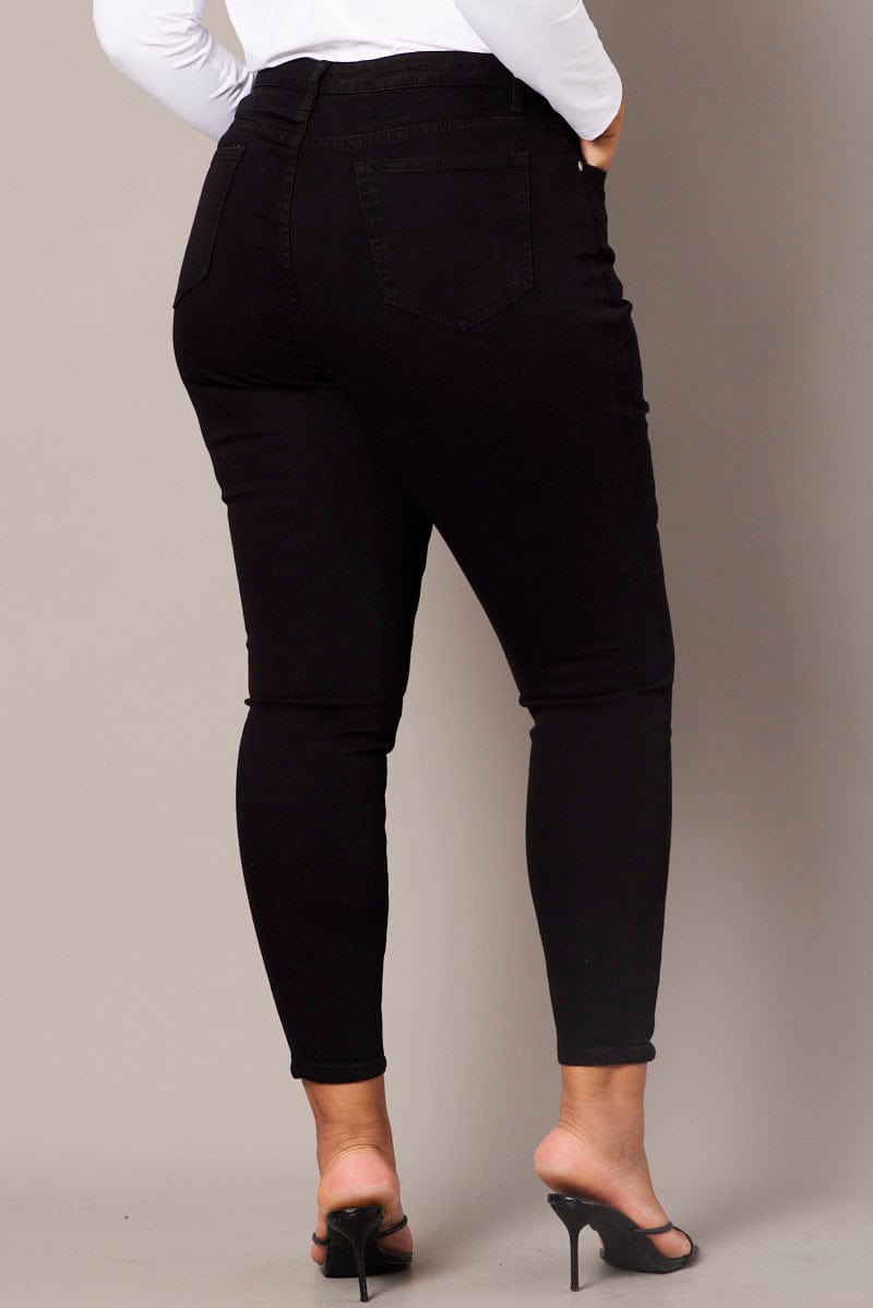 Black Skinny Jeans High Rise for YouandAll Fashion