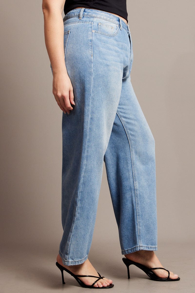 Denim Baggy Jeans High rise for YouandAll Fashion