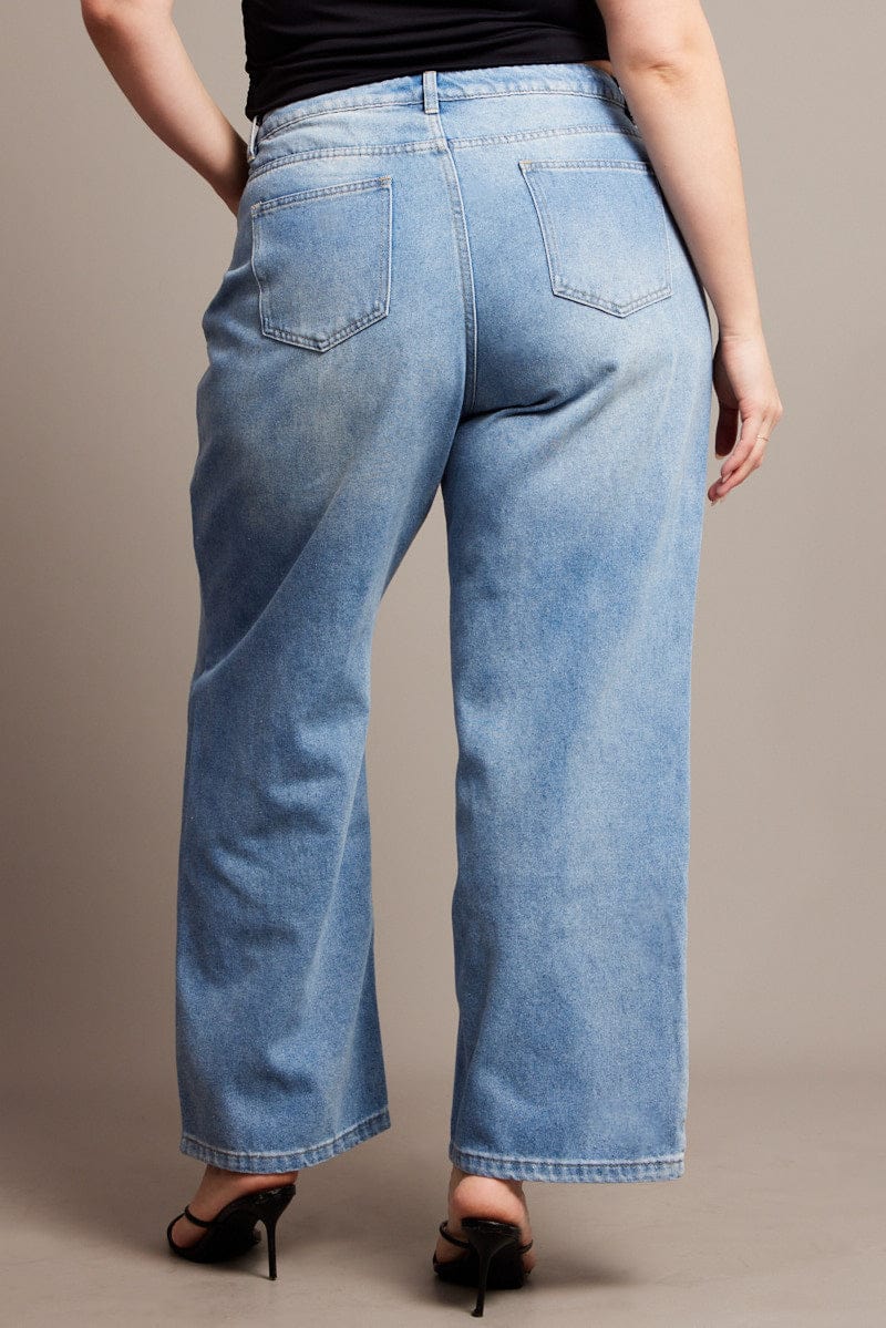 Denim Baggy Jeans High rise for YouandAll Fashion