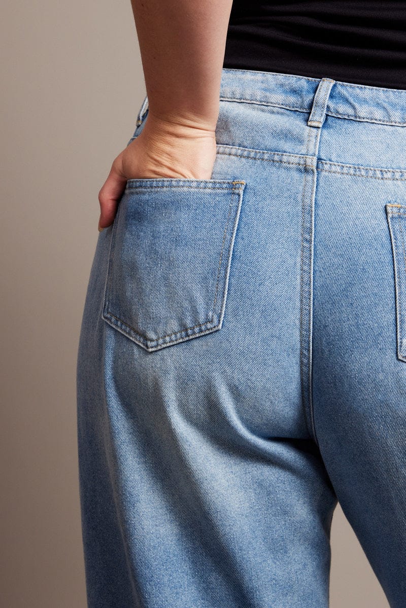 Denim Baggy Jeans High rise for YouandAll Fashion