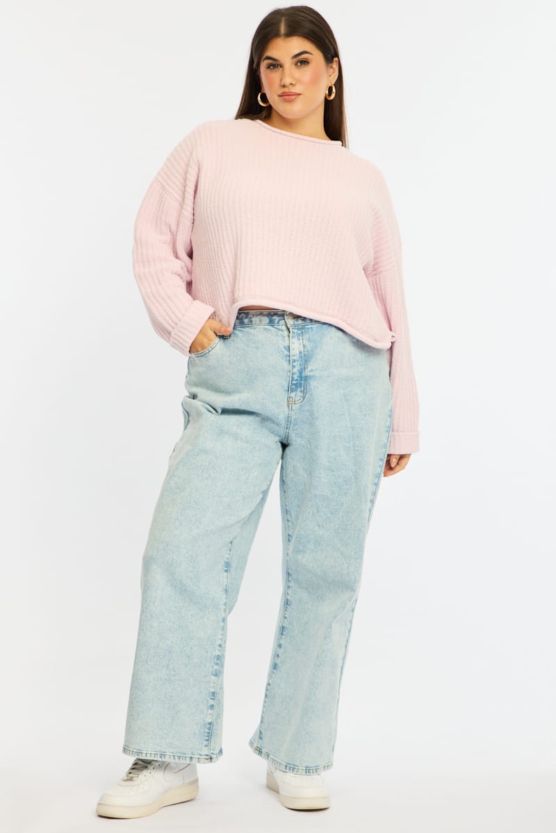 Denim Wide Leg Denim High Rise for YouandAll Fashion