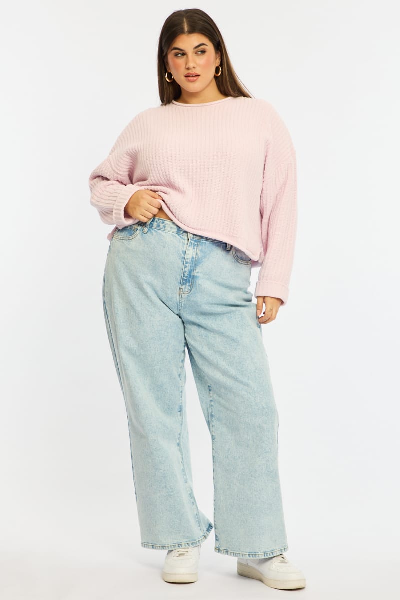 Denim Wide Leg Denim High Rise for YouandAll Fashion