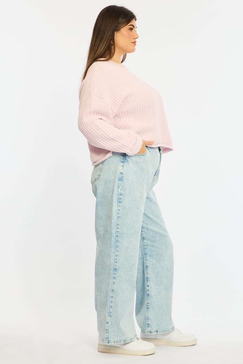 Denim Wide Leg Denim High Rise for YouandAll Fashion