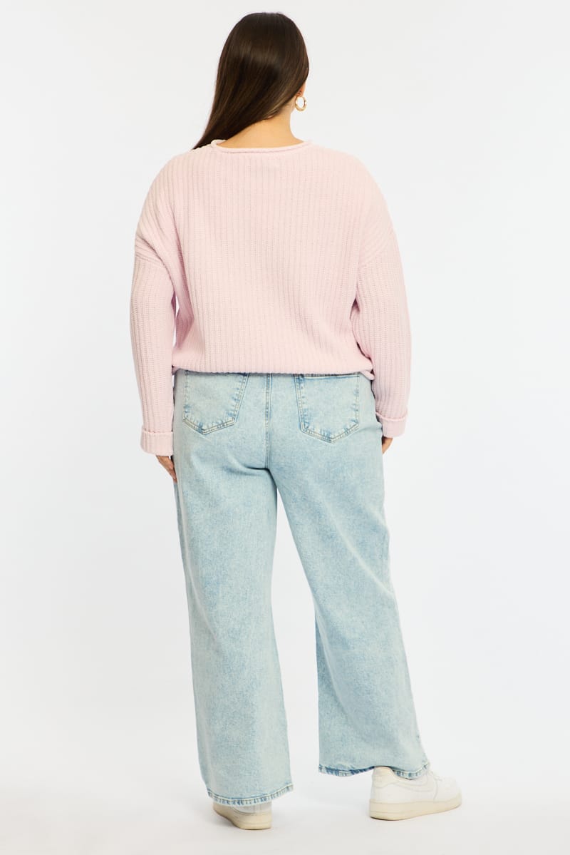 Denim Wide Leg Denim High Rise for YouandAll Fashion