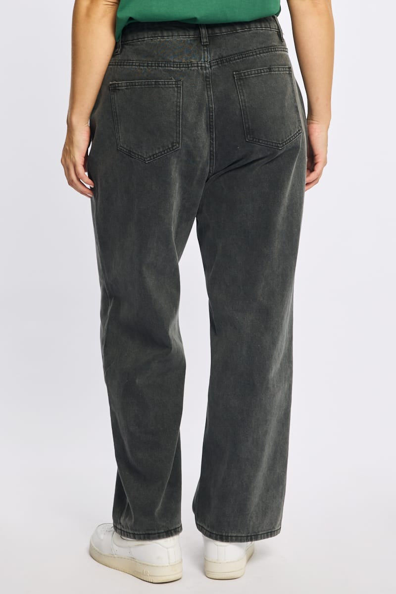 Denim Wide Leg Jeans Mid Rise for YouandAll Fashion