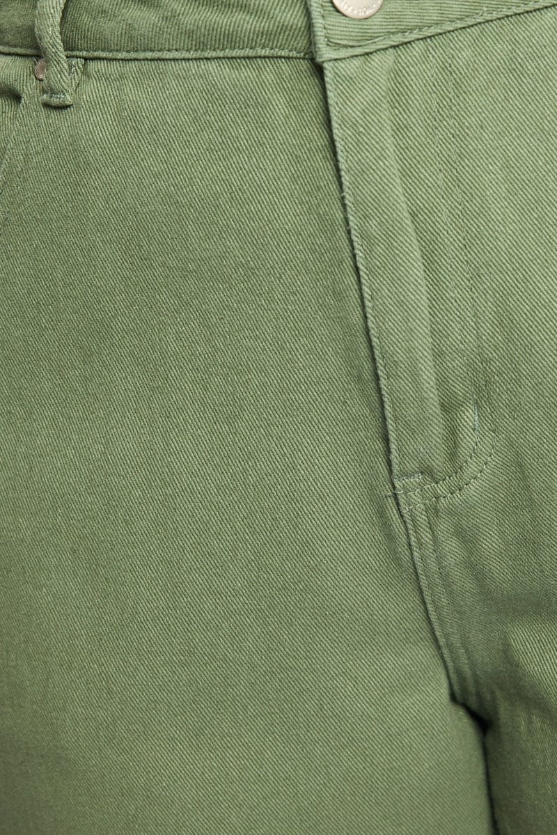 Green Wide Leg Jean for YouandAll Fashion