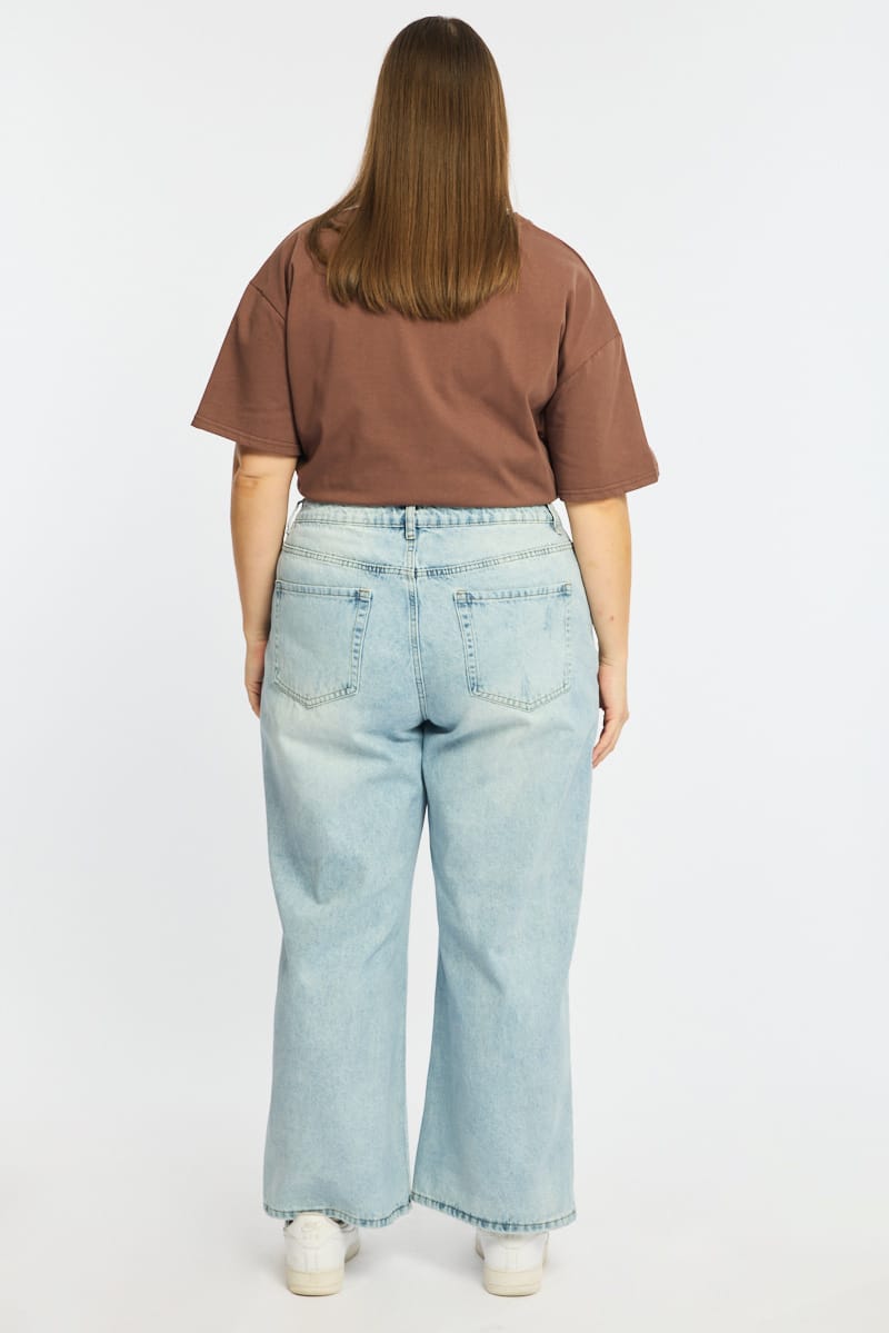 Denim Baggy Jeans Mid Rise for YouandAll Fashion
