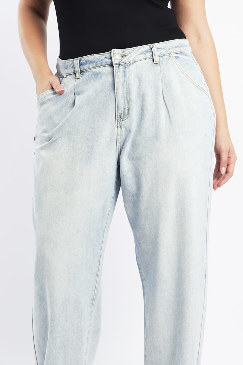 Denim Balloon Fit Jeans for YouandAll Fashion