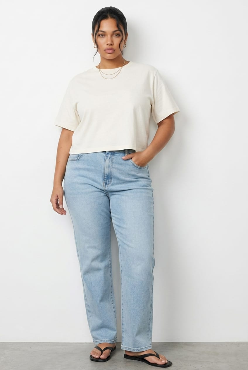 Denim Skinny Jeans Mid Rise for YouandAll Fashion