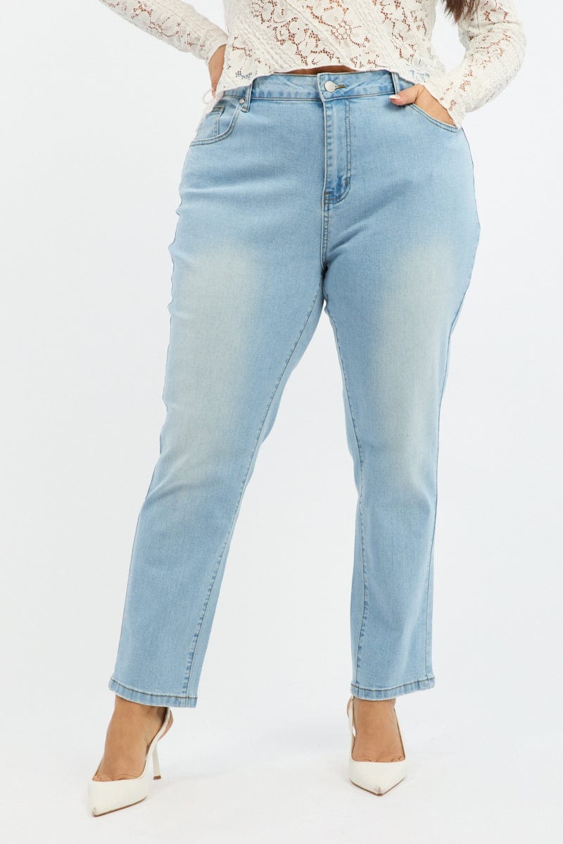 Denim Mom Jeans High Rise for YouandAll Fashion