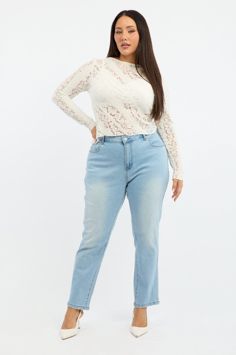 Denim Mom Jeans High Rise for YouandAll Fashion
