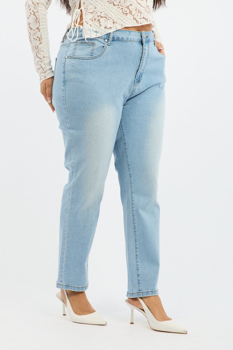 Denim Mom Jeans High Rise for YouandAll Fashion