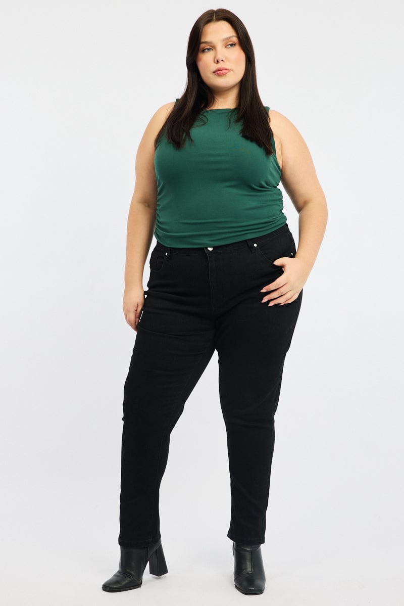 Black Mom Jeans High Rise for YouandAll Fashion