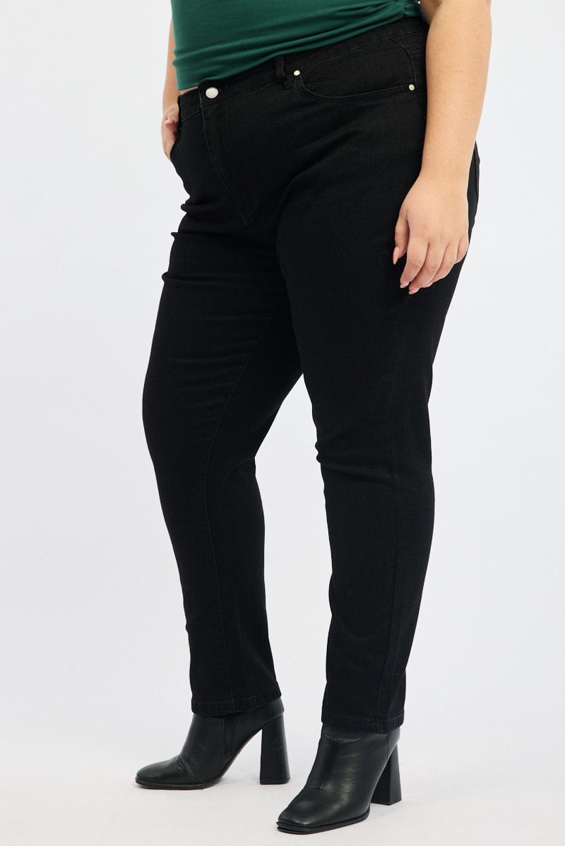 Black Mom Jeans High Rise for YouandAll Fashion