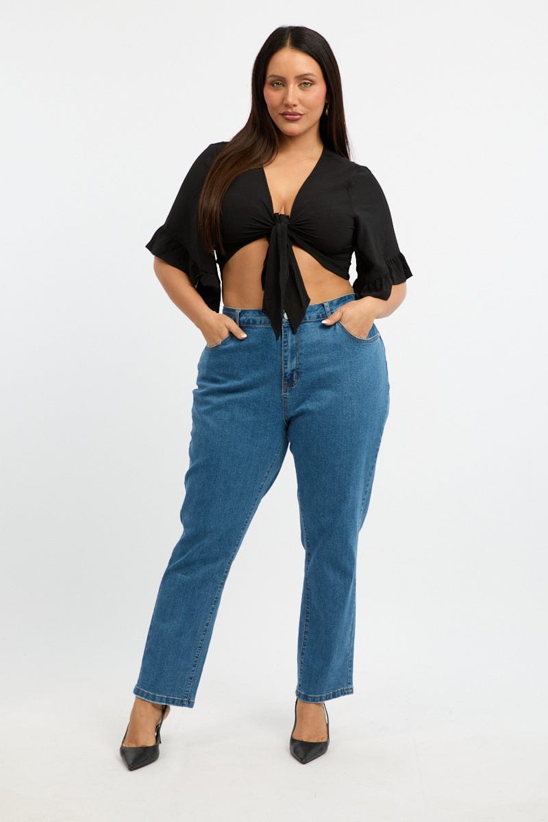 Denim Mom Jeans High Rise for YouandAll Fashion