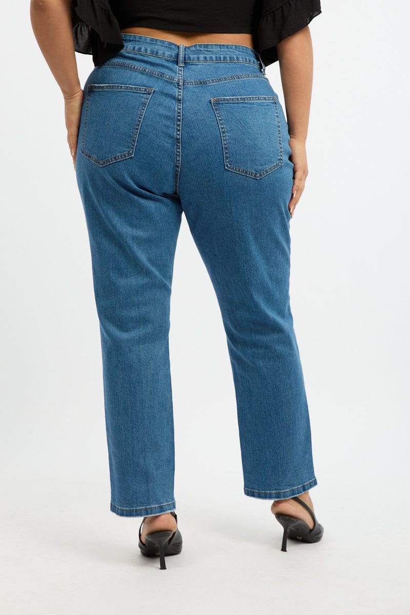 Denim Mom Jeans High Rise for YouandAll Fashion