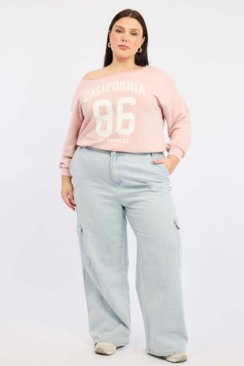 Denim Cargo Jeans Mid Rise for YouandAll Fashion