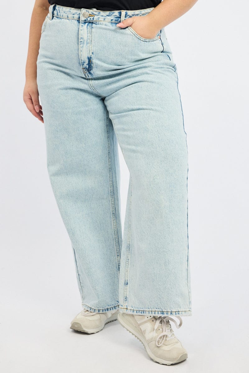Denim Baggy Jeans Mid Rise for YouandAll Fashion