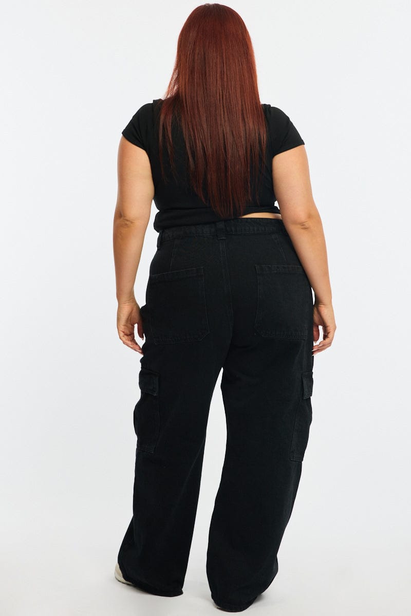 Denim Cargo Jeans Mid Rise for YouandAll Fashion