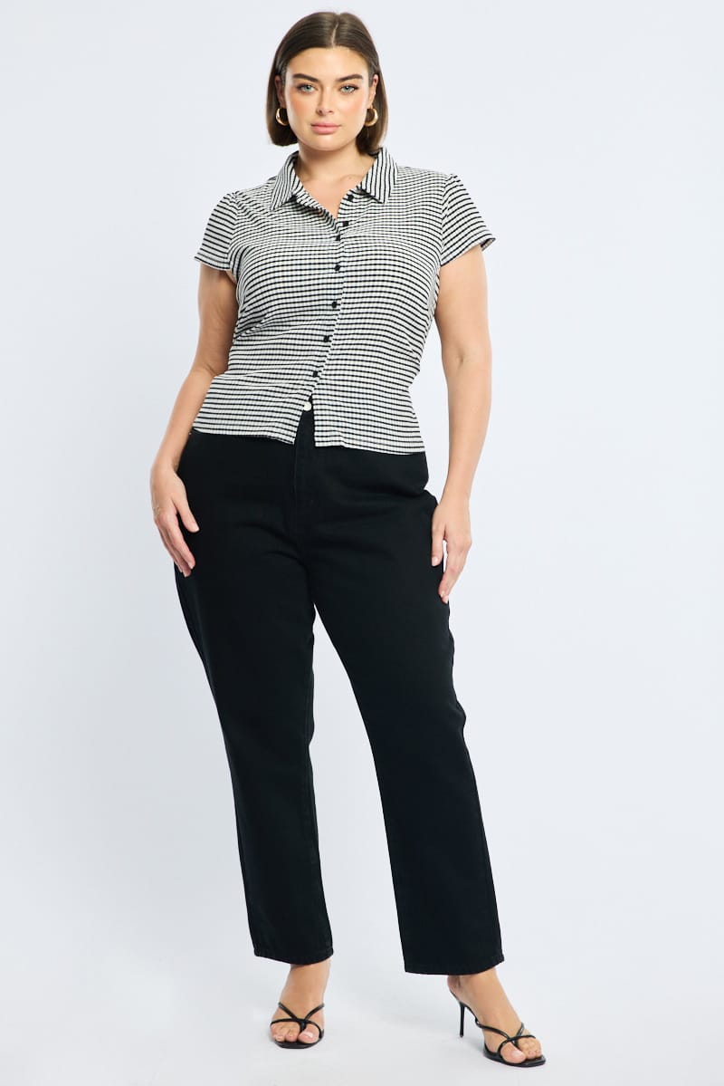 Denim Mom Jeans Mid Rise for YouandAll Fashion
