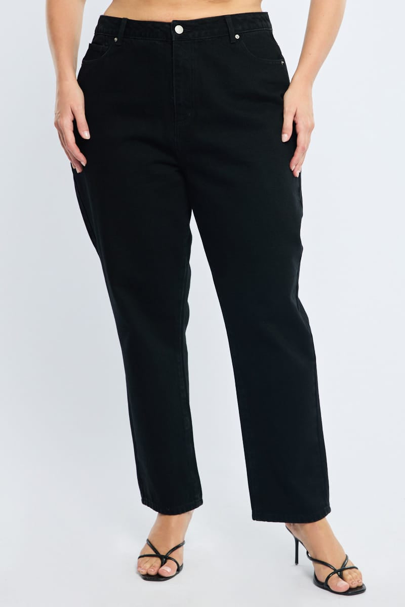 Denim Mom Jeans Mid Rise for YouandAll Fashion