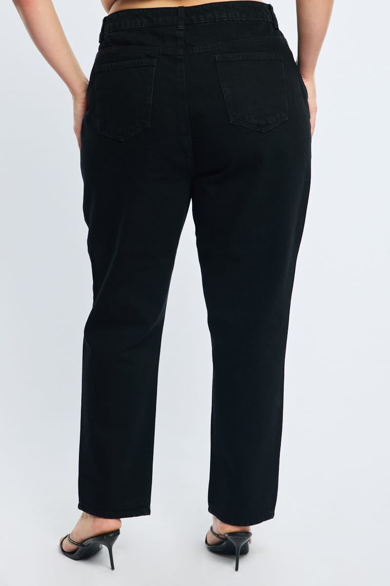Denim Mom Jeans Mid Rise for YouandAll Fashion
