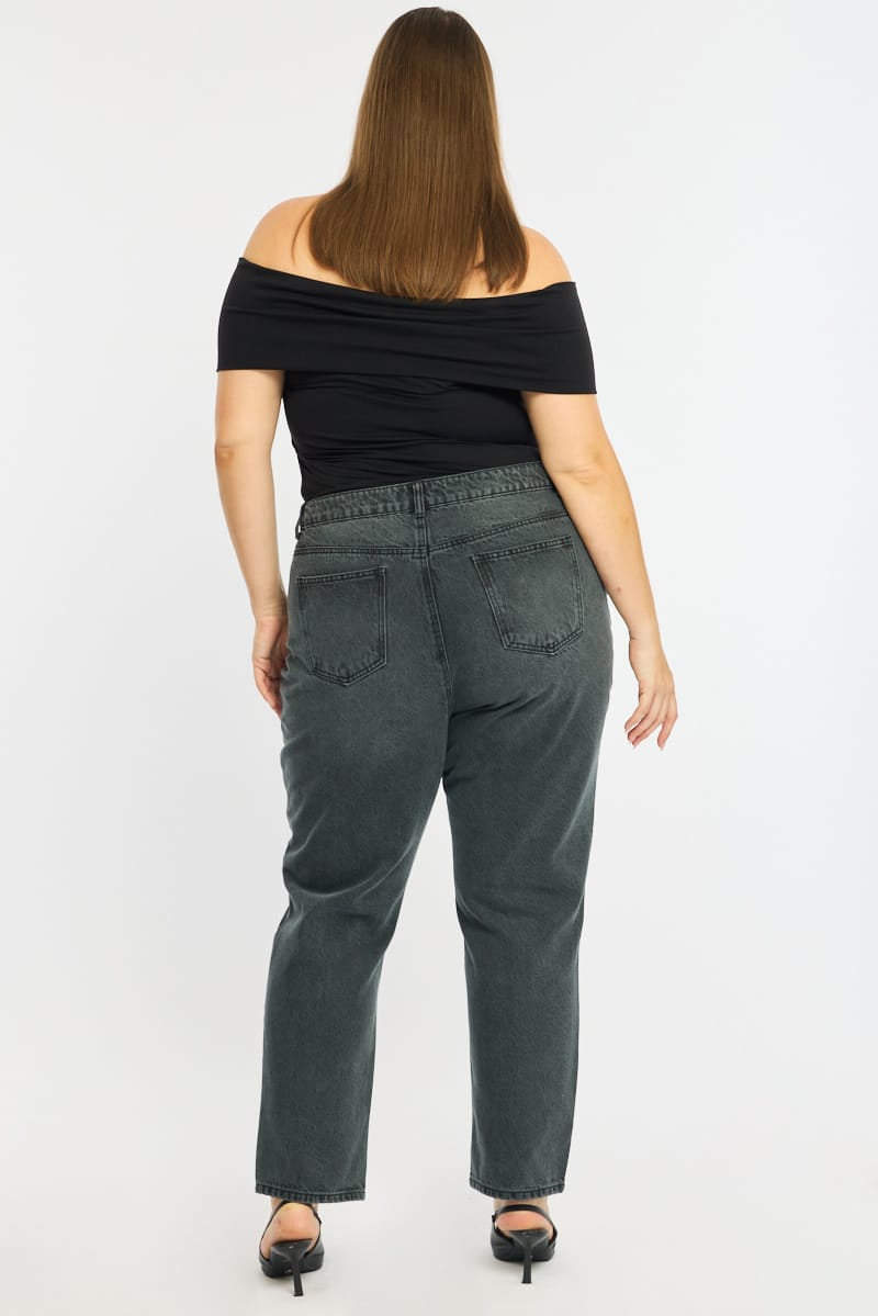 Denim Mom Jeans Mid Rise for YouandAll Fashion