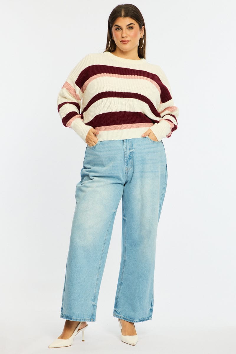 Denim Baggy Jeans Mid Rise for YouandAll Fashion