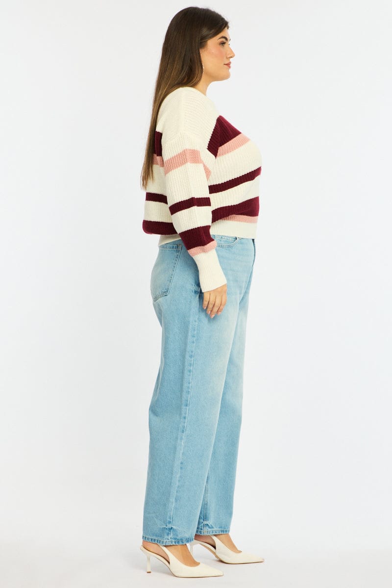 Denim Baggy Jeans Mid Rise for YouandAll Fashion